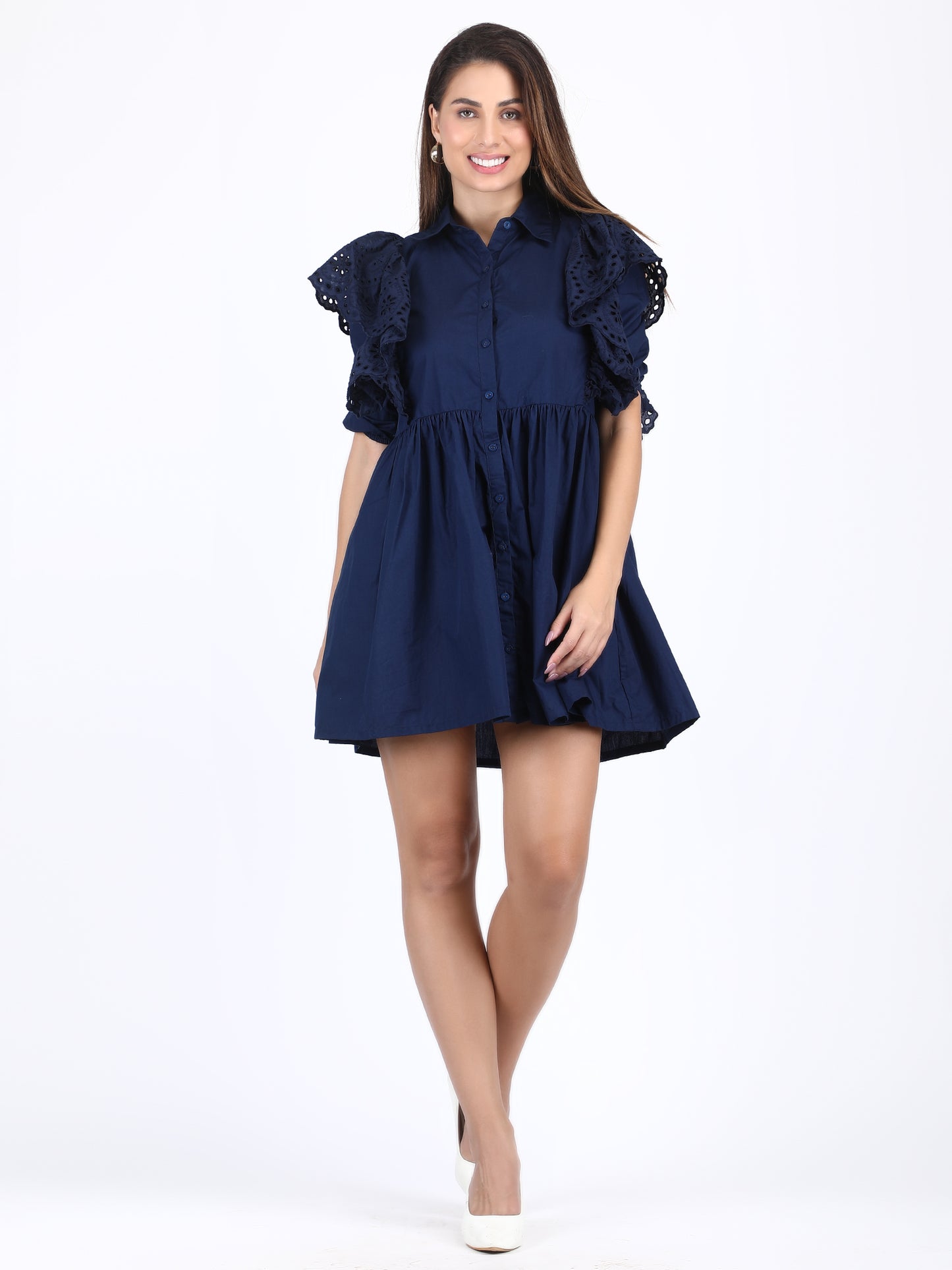 Navy Blue Short Dress
