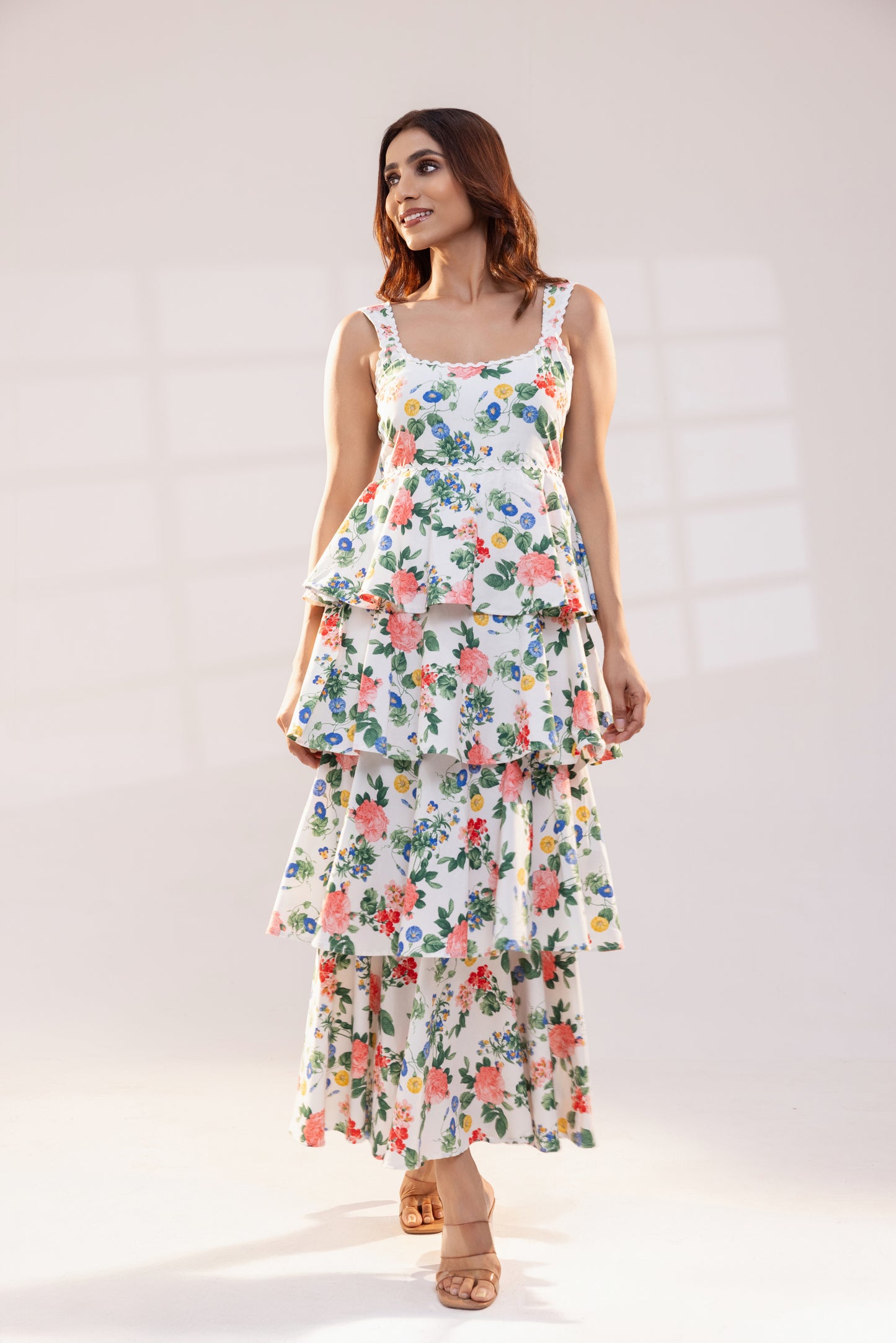 Tiered Ruffle Maxi Dress