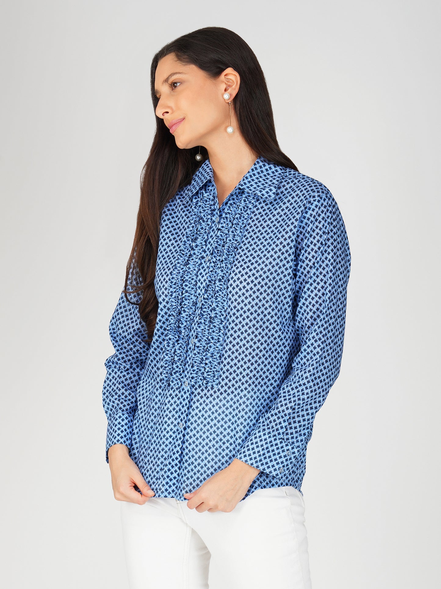 Frilled Full Sleeves Shirt