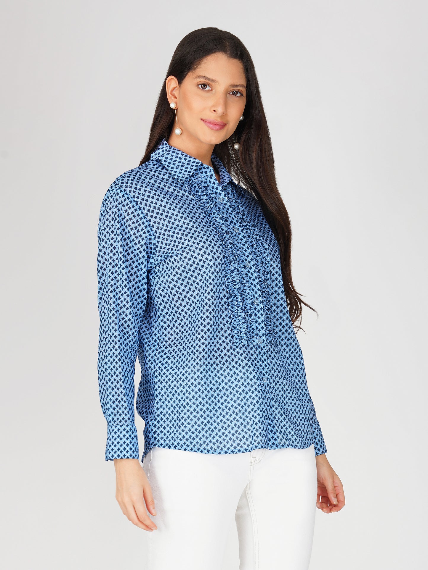 Frilled Full Sleeves Shirt