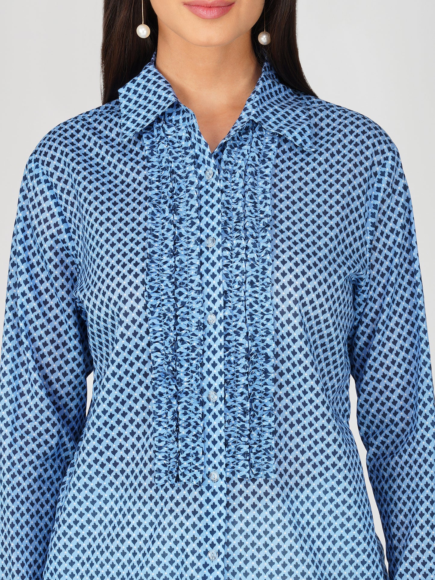 Frilled Full Sleeves Shirt