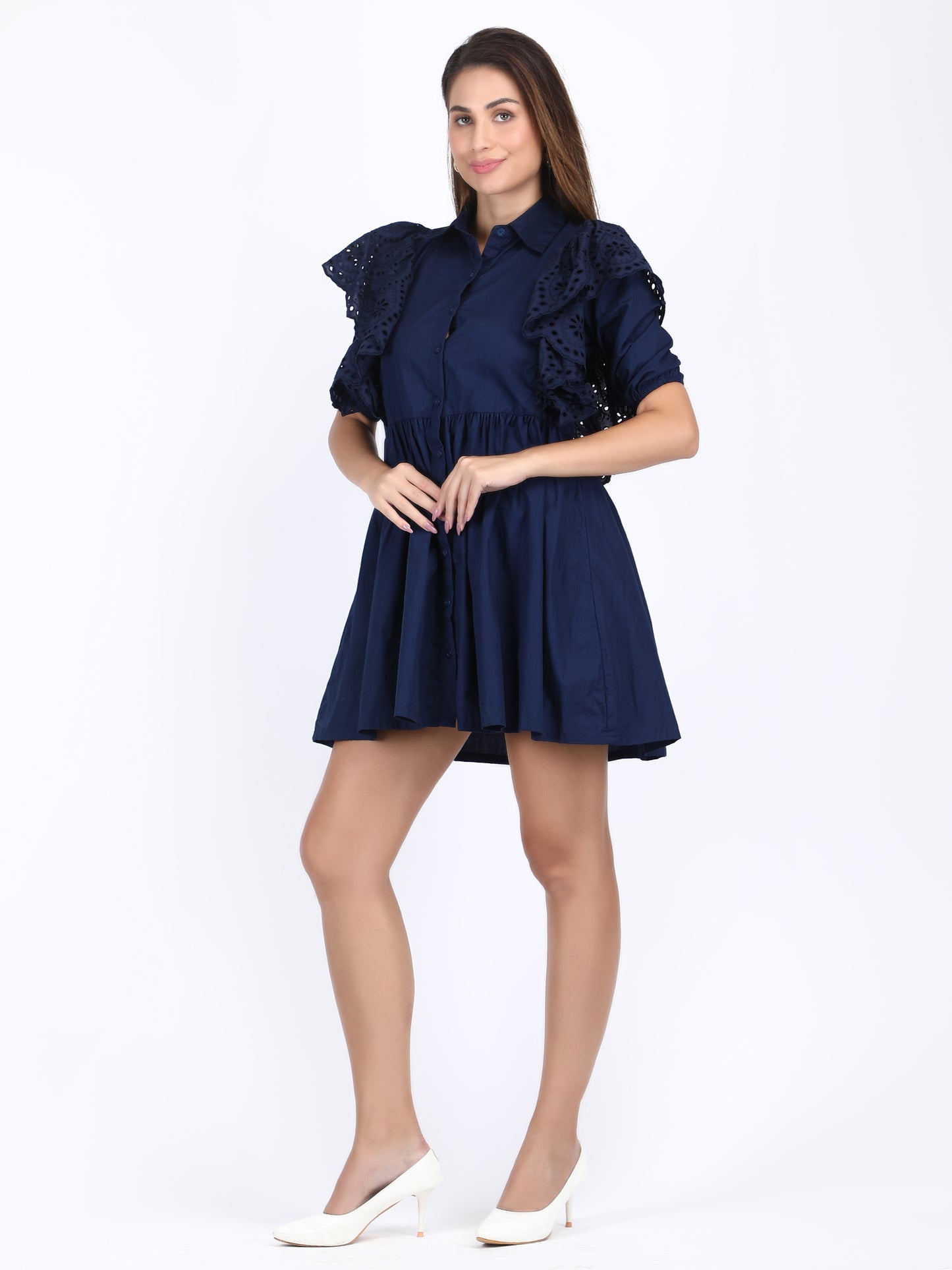 Navy Blue Short Dress
