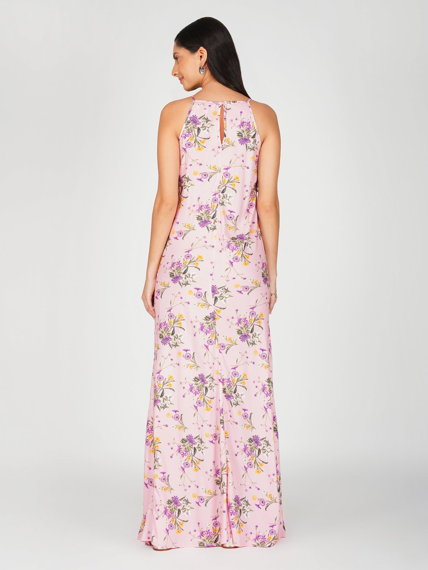 Floral A-line Maxi Dress