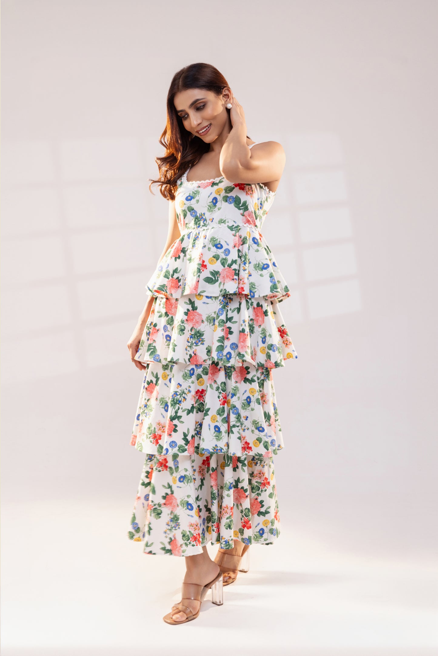 Tiered Ruffle Maxi Dress