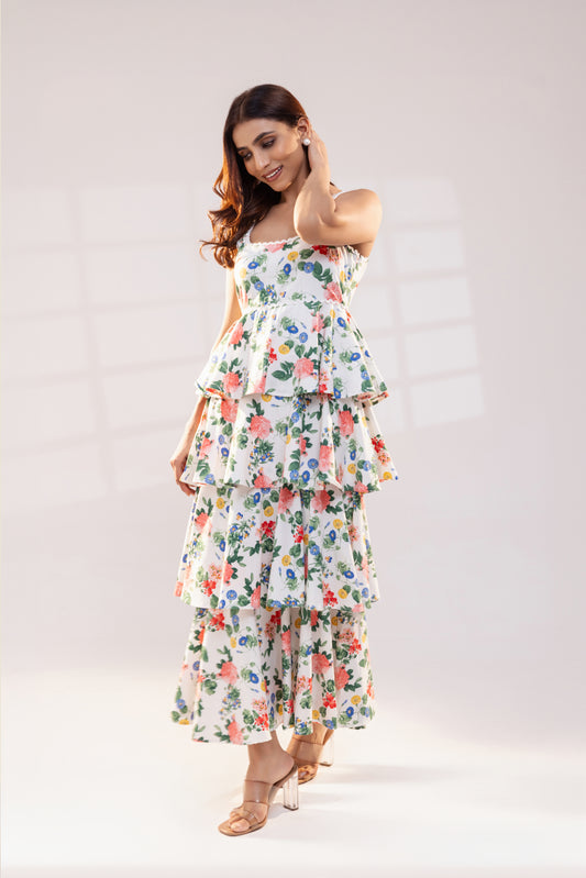 Tiered Ruffle Maxi Dress