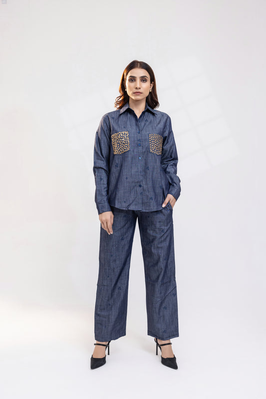 Blue Denim Co-ord Set