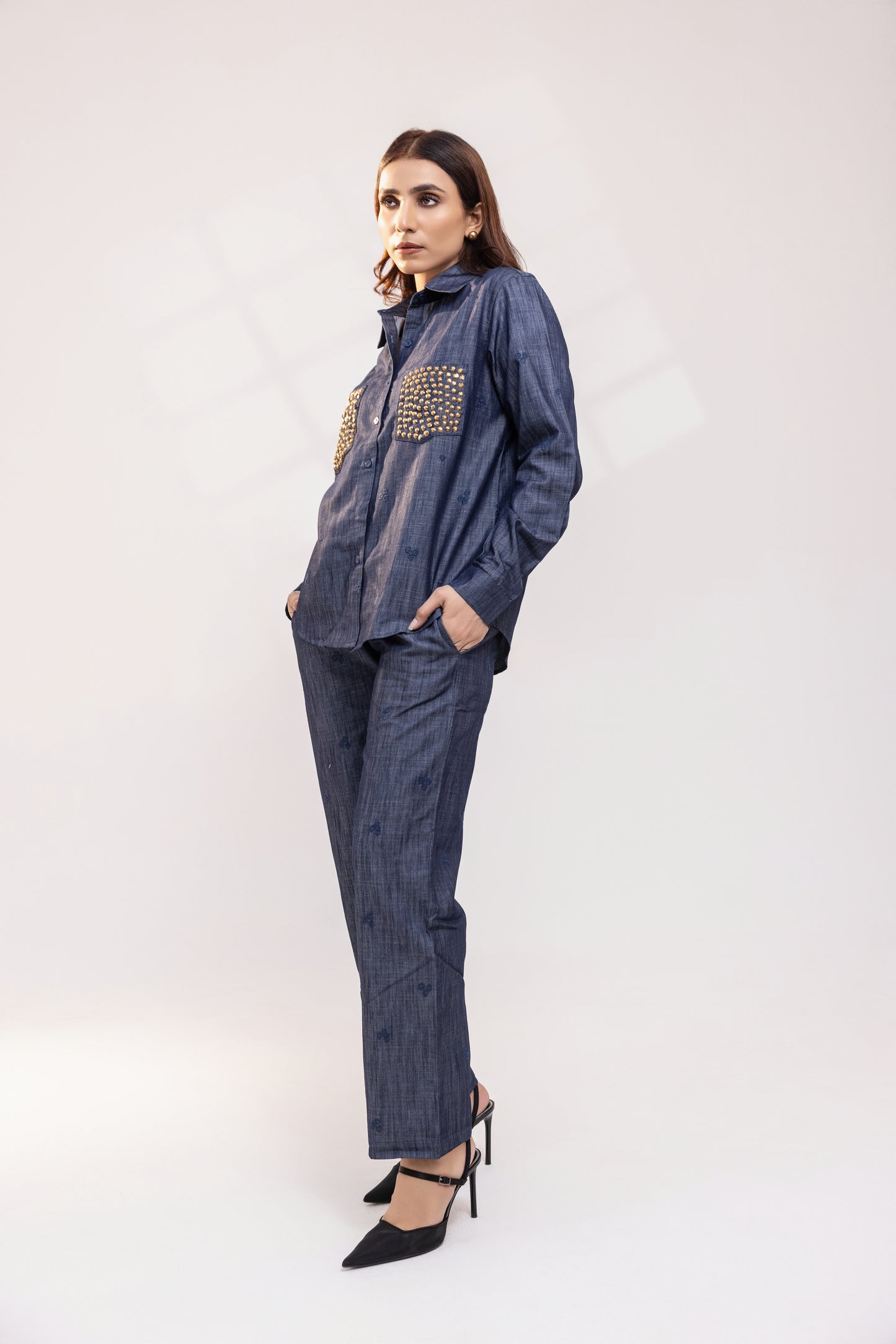 Blue Denim Co-ord Set