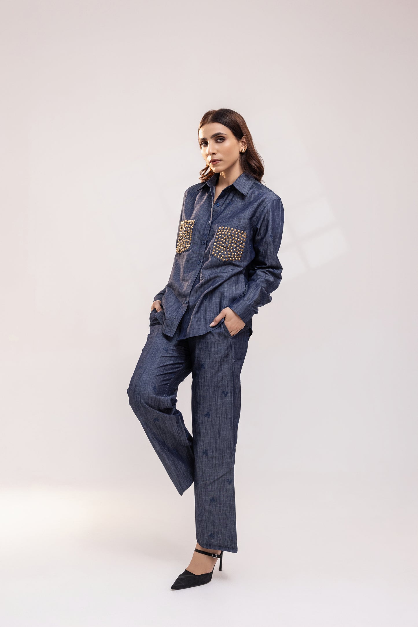 Blue Denim Co-ord Set