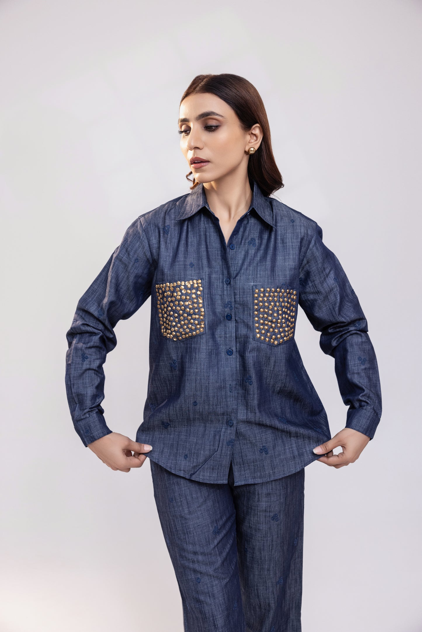 Blue Denim Co-ord Set