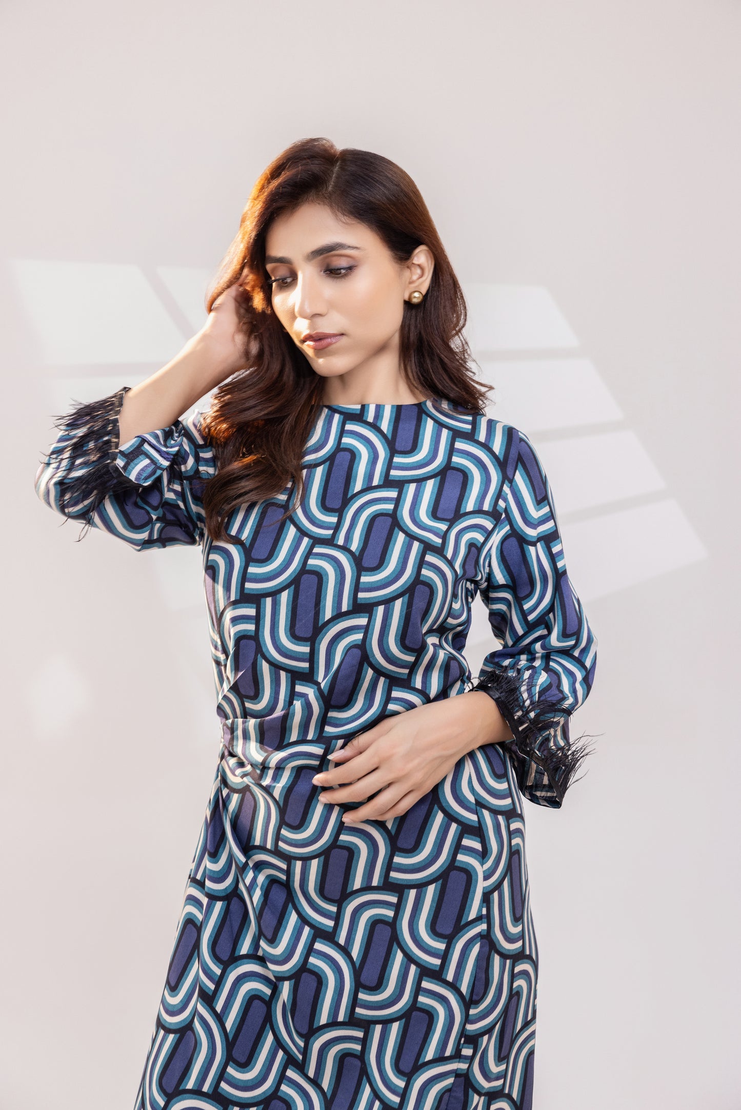 Geometric Print Dress