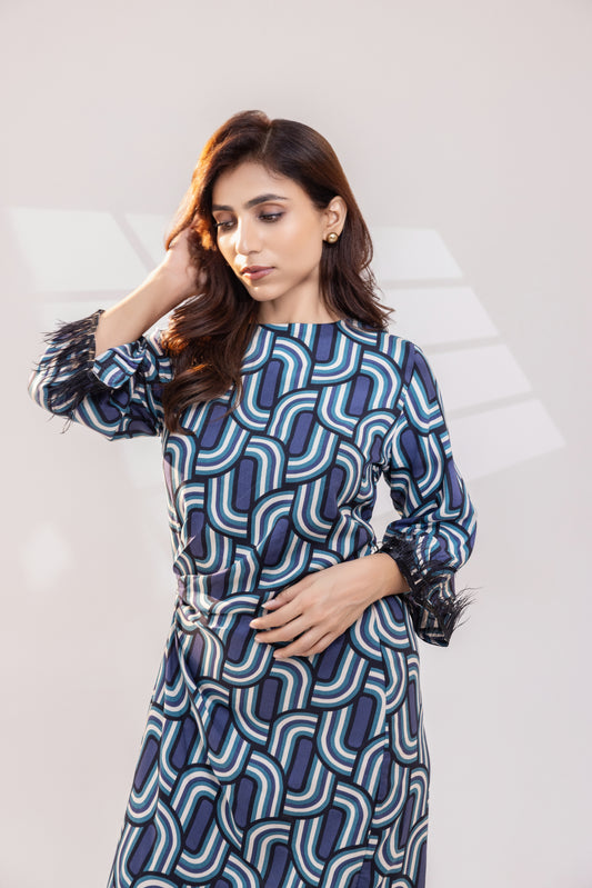 Geometric Print Dress