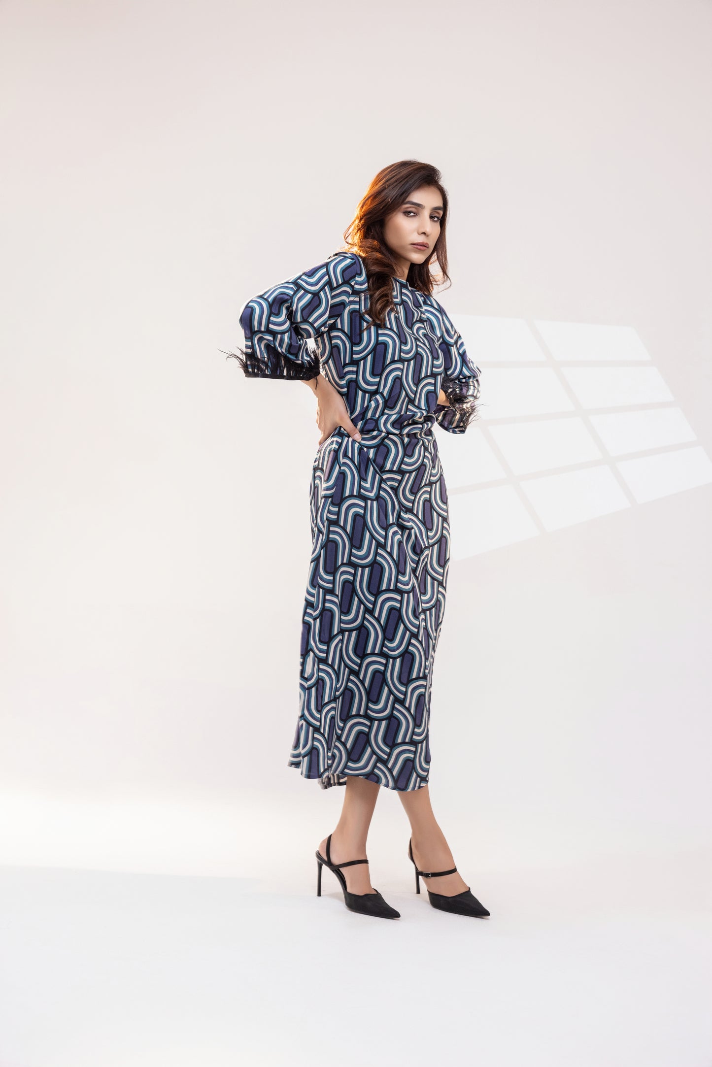 Geometric Print Dress