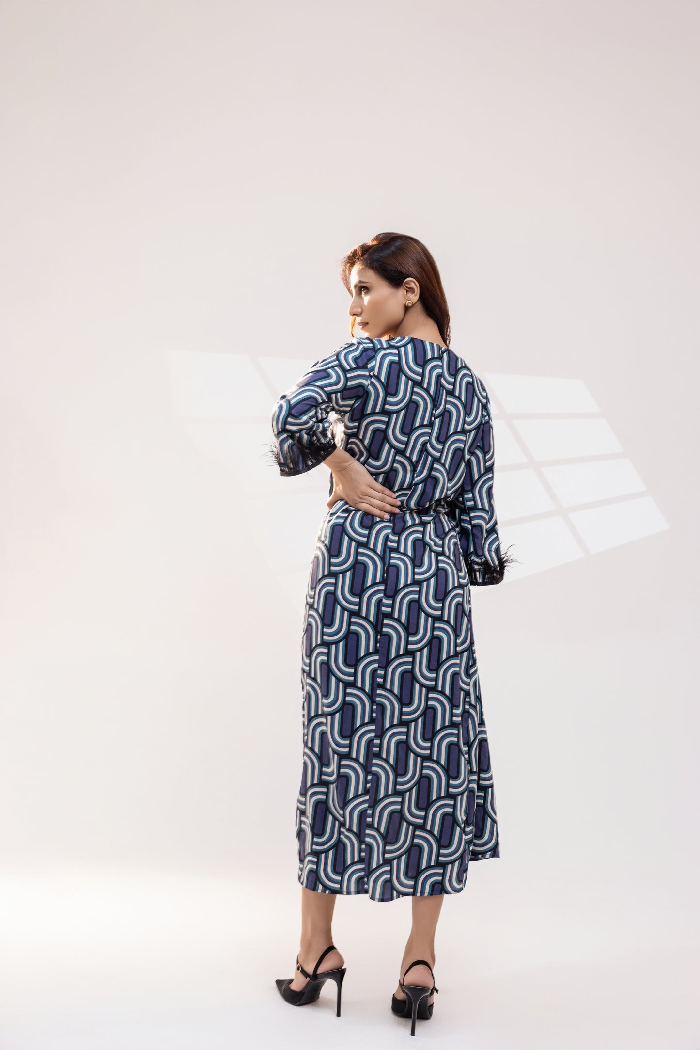 Geometric Print Dress