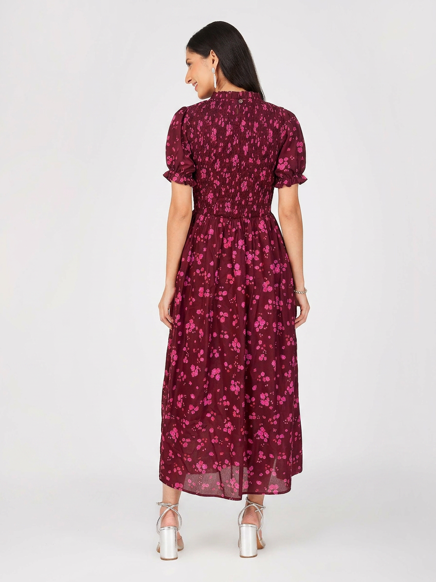 Blooming Elegance Midi Dress